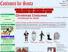 Tablet Screenshot of costumesforsanta.com